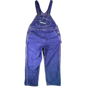 Key Imperial Coveralls Mens 40x28 Blue‎ Farm Utility Work Carpenter Bibs 44x27.5